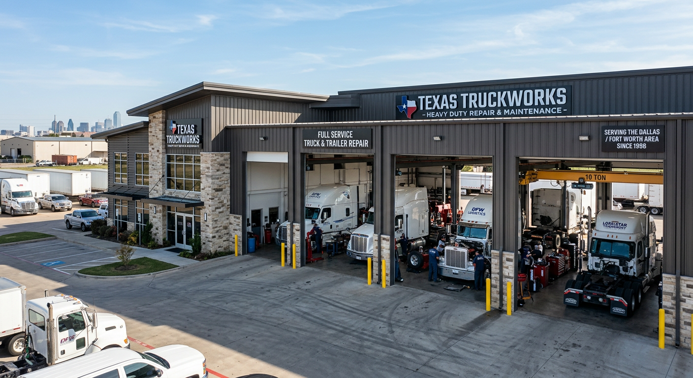 Diesel truck repair service coverage across Dallas Fort Worth DFW metroplex
